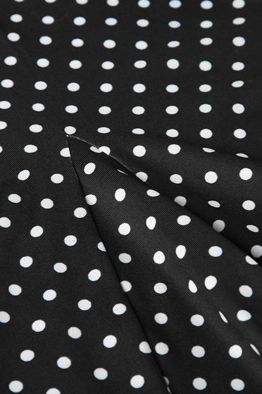 Emily & Isabella Brooks | Contrast Polka Dot Fishtail Skirt