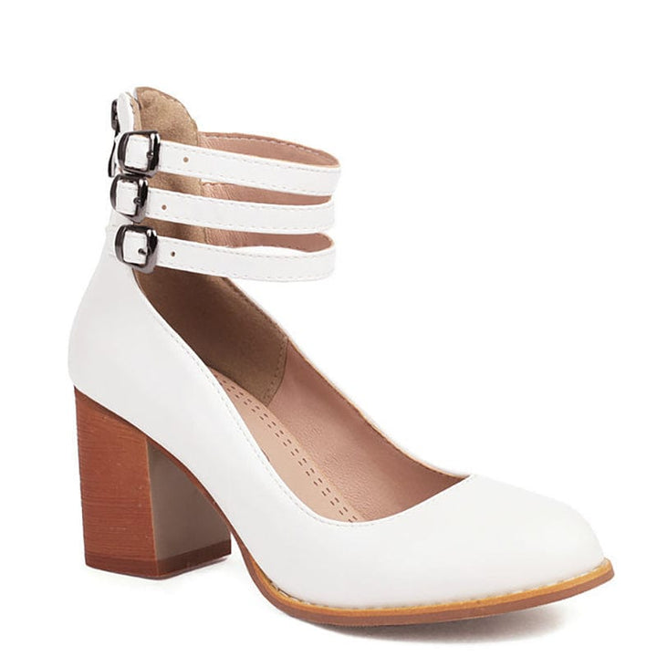 Emily & Isabella Brooks | Triple Buckle Heels
