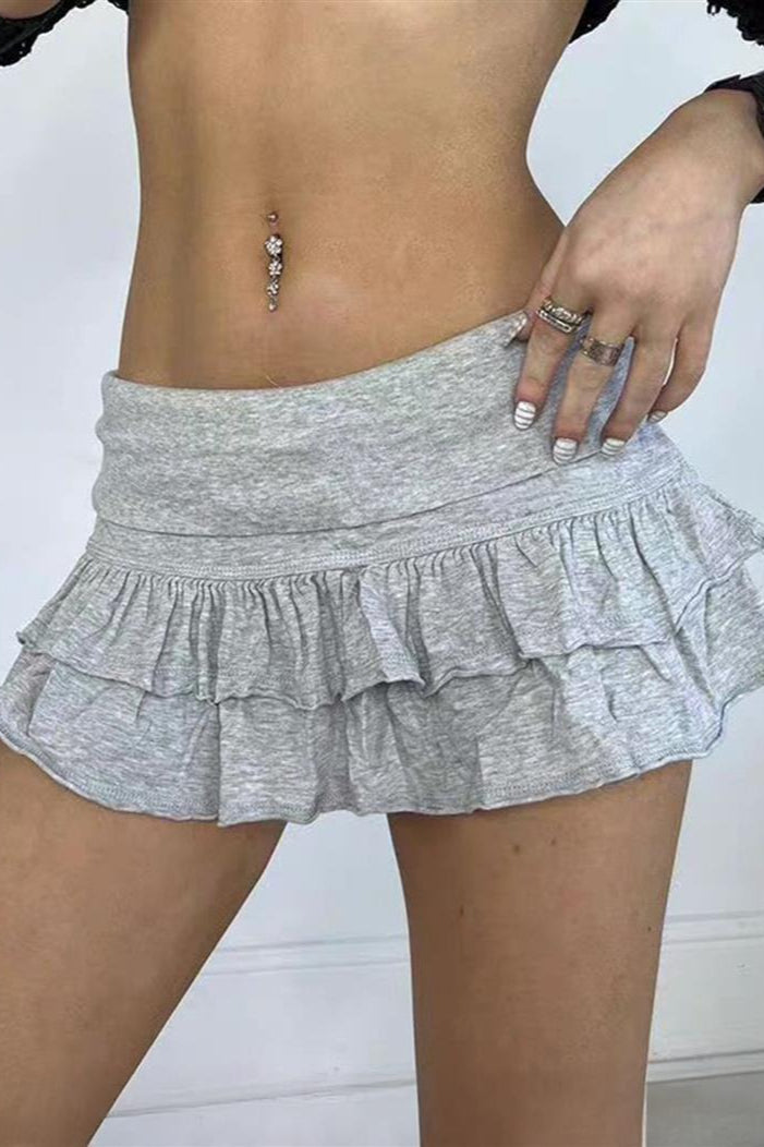 Emily & Isabella Brooks | Casual Solid Pleated Skirt