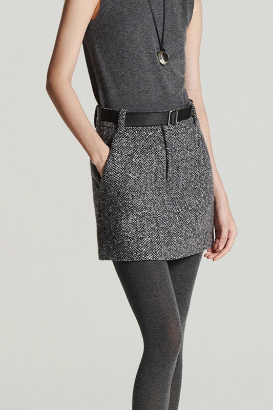 Emily & Isabella Brooks | Embroidered Tweed Skirt
