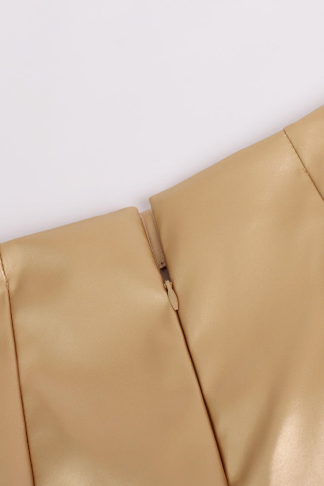 Emily & Isabella Brooks | High Gloss PU Leather Bodycon Skirt
