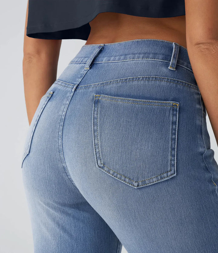 Emily & Isabella Brooks | High Waisted Pants in Elastic Material