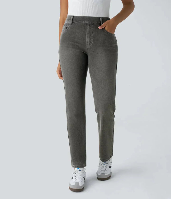 Emily & Isabella Brooks | High Waisted Pants in Elastic Material