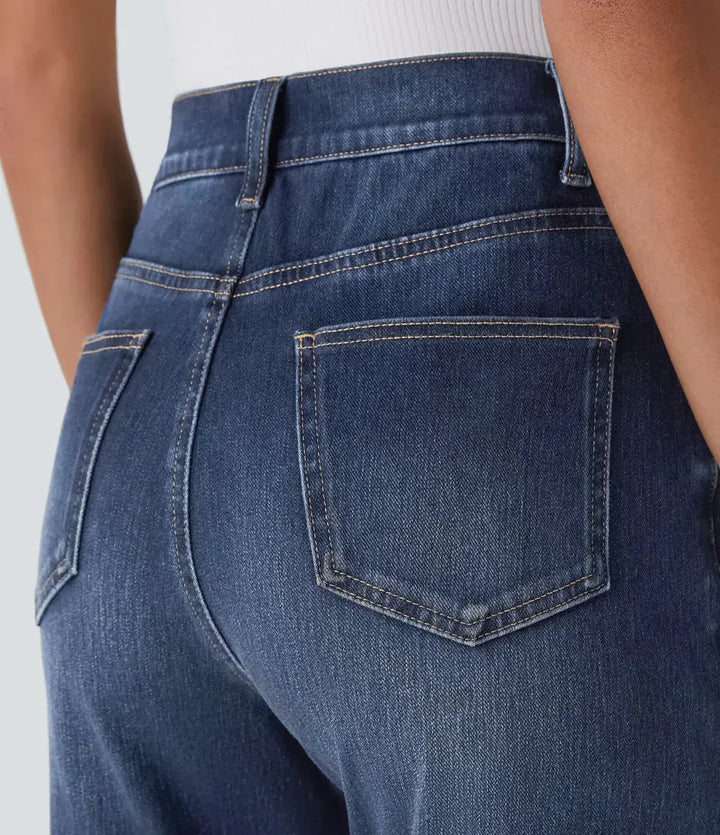 Emily & Isabella Brooks | High Waisted Pants in Elastic Material