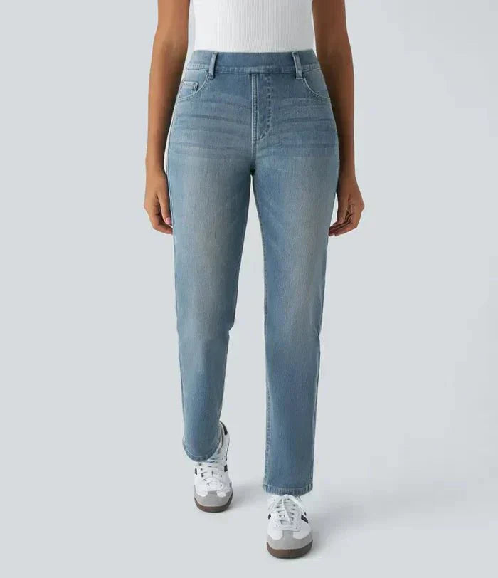 Emily & Isabella Brooks | High Waisted Pants in Elastic Material