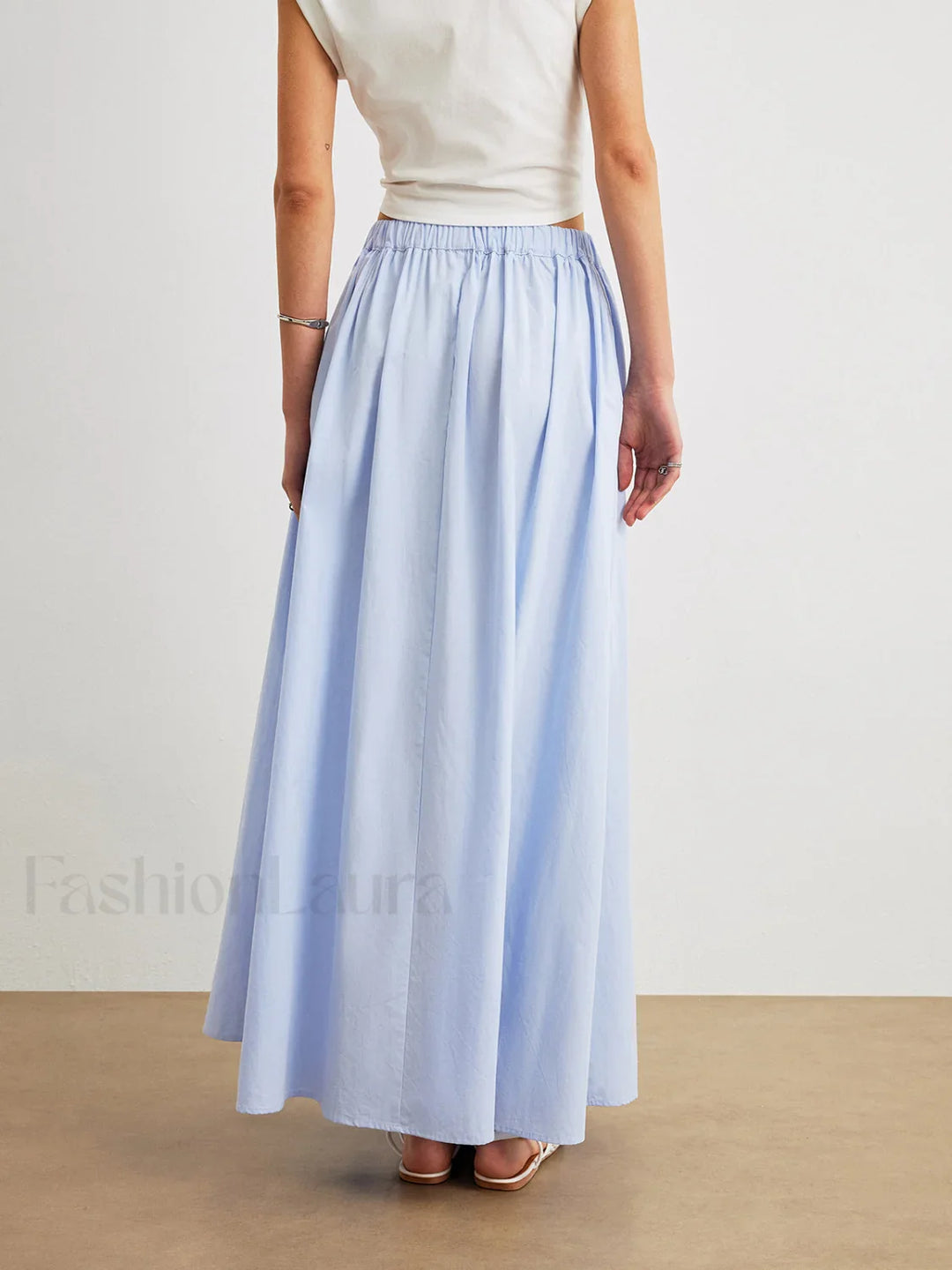 Emily & Isabella Brooks | Cotton A-Line Skirt with Pockets
