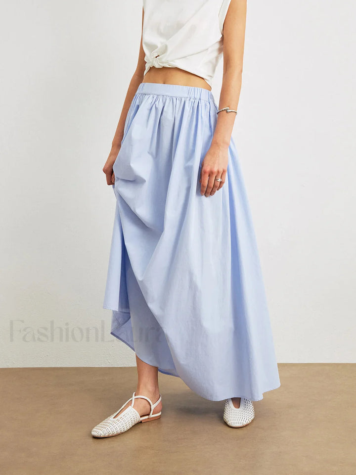 Emily & Isabella Brooks | Cotton A-Line Skirt with Pockets