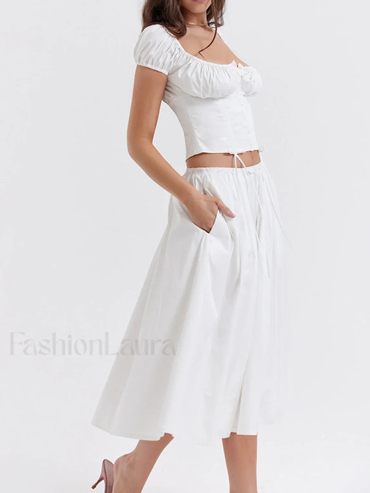 Emily & Isabella Brooks | Semi-Sheer Zippered Maxi Skirt
