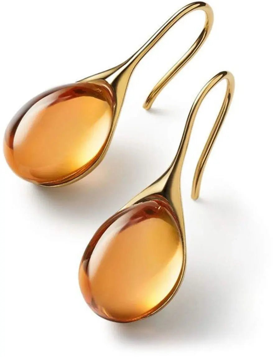 Emily & Isabella Brooks | Crystal Drop Earrings in Gold and Silver