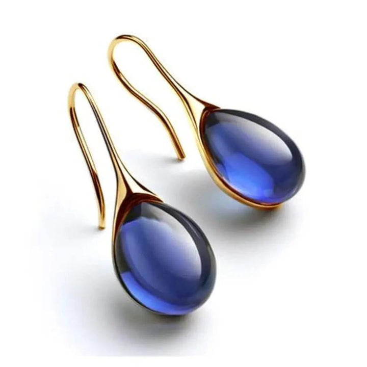 Emily & Isabella Brooks | Crystal Drop Earrings in Gold and Silver