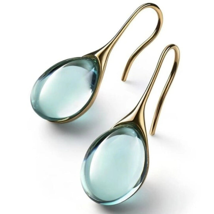 Emily & Isabella Brooks | Crystal Drop Earrings in Gold and Silver