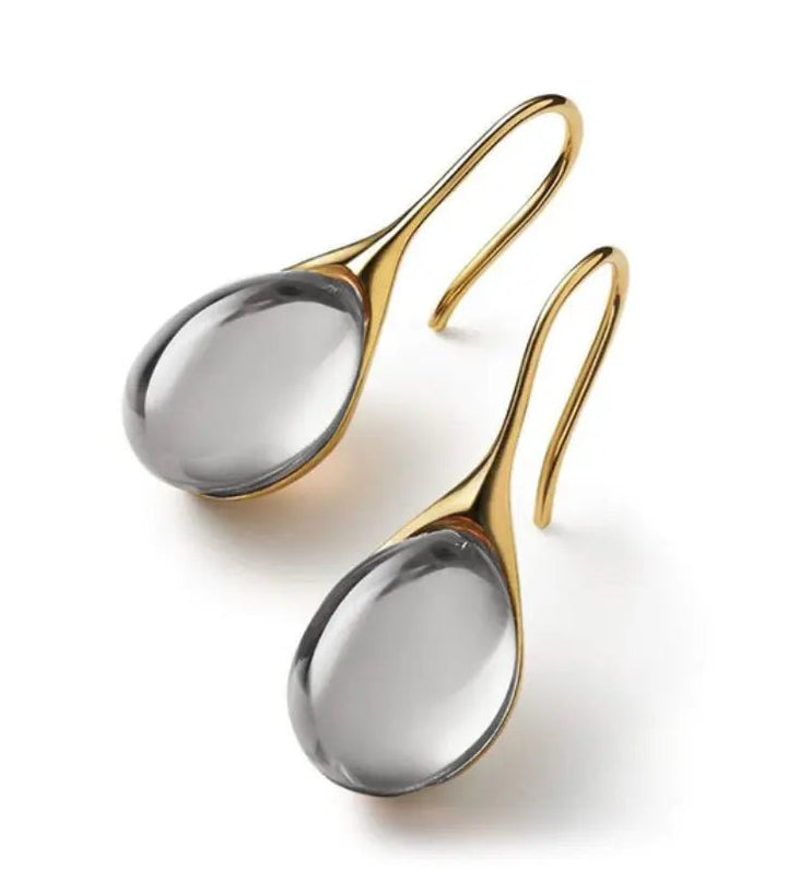 Emily & Isabella Brooks | Crystal Drop Earrings in Gold and Silver