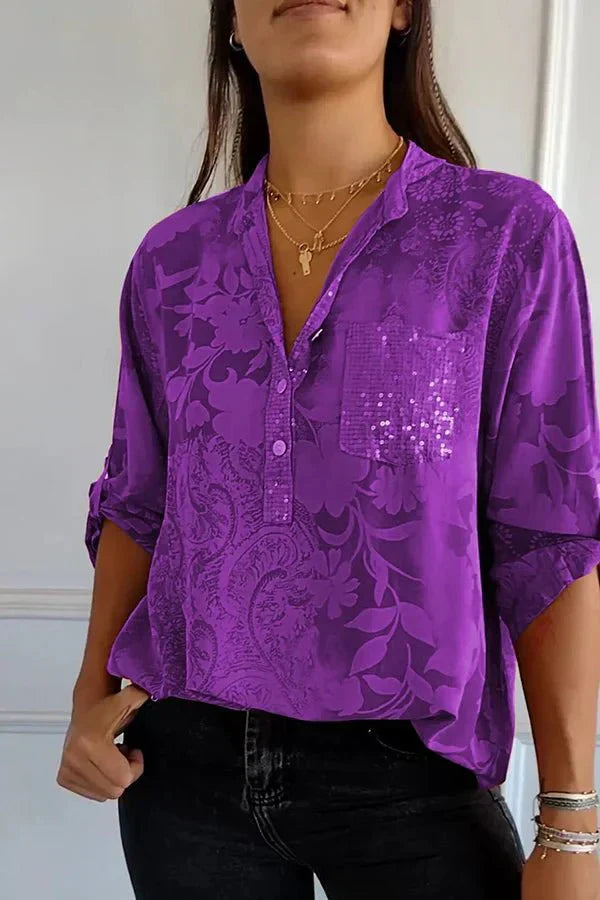 Emily & Isabella Brooks | Elegant Sequin Top