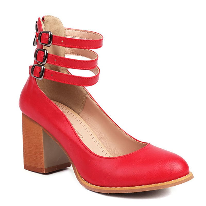 Emily & Isabella Brooks | Triple Buckle Heels
