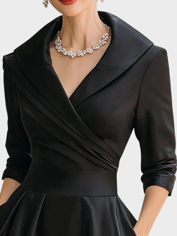 Emily & Isabella Brooks | Midi Dress, Elegant, with Pockets