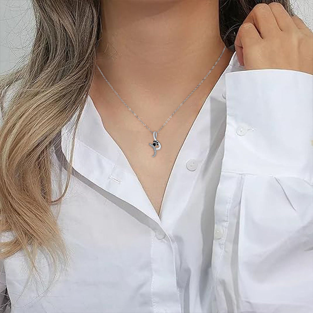 Emily & Isabella Brooks | Paw Print Pendant Necklace