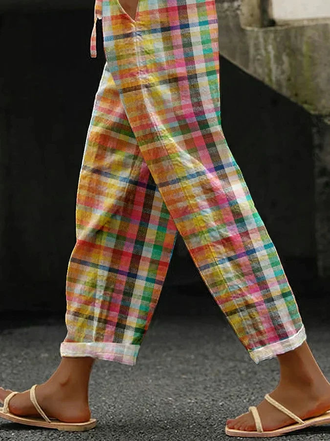 Emily & Isabella Brooks | Comfortable Checkered Pants