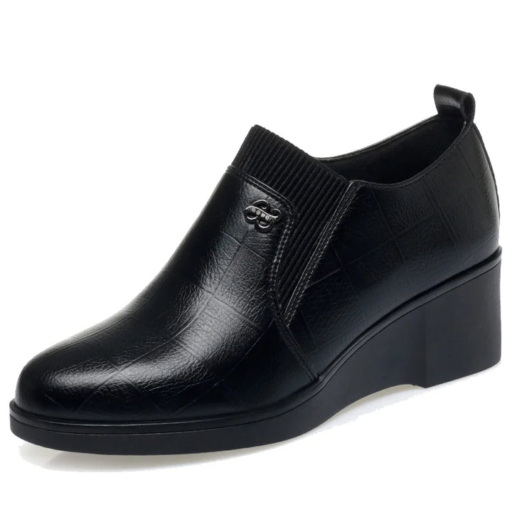 Emily & Isabella Brooks | Leather Wedge Shoes