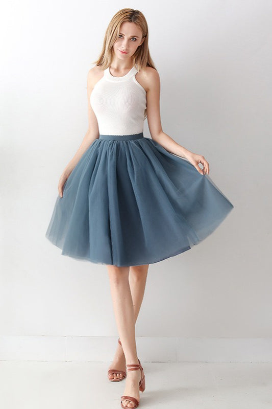 Emily & Isabella Brooks | High Waist Tulle Puff Mini Skirt