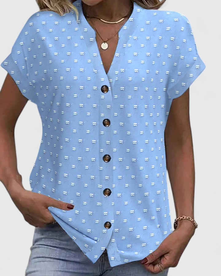 Emily & Isabella Brooks | Comfortable V-Neck Shirt