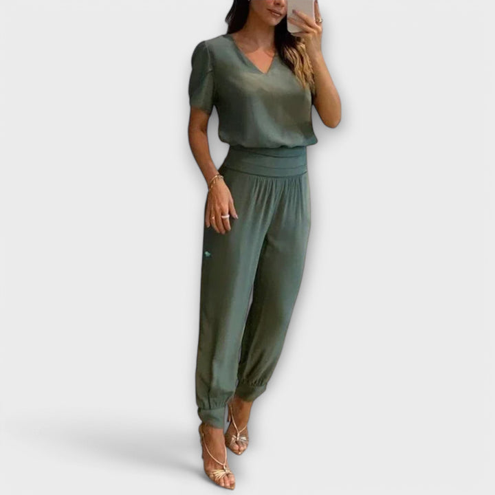 Emily & Isabella Brooks | Elegant Top and Pants Set