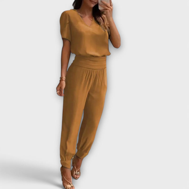 Emily & Isabella Brooks | Elegant Top and Pants Set