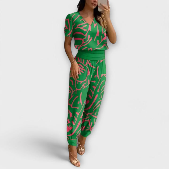 Emily & Isabella Brooks | Elegant Top and Pants Set