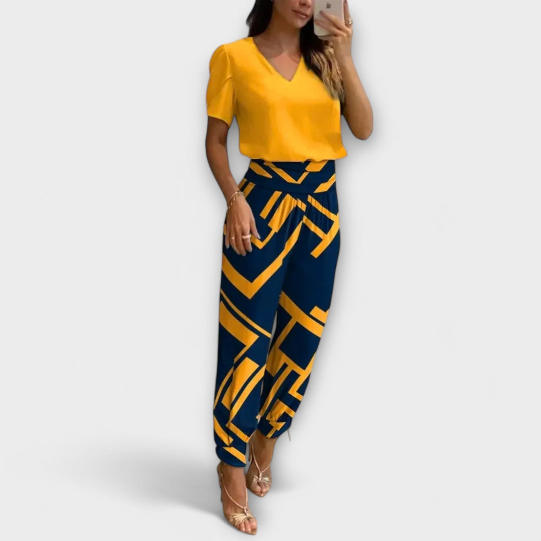 Emily & Isabella Brooks | Elegant Top and Pants Set