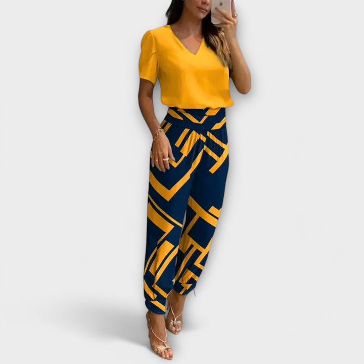 Emily & Isabella Brooks | Elegant Top and Pants Set