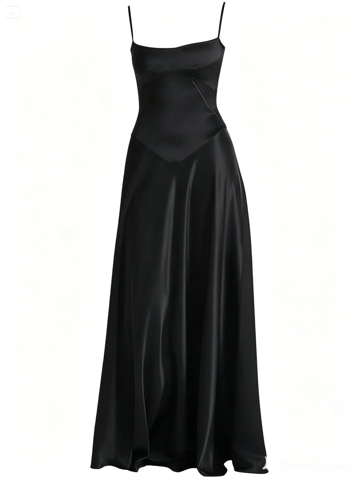 Emily & Isabella Brooks | Black Lace Maxi Dress