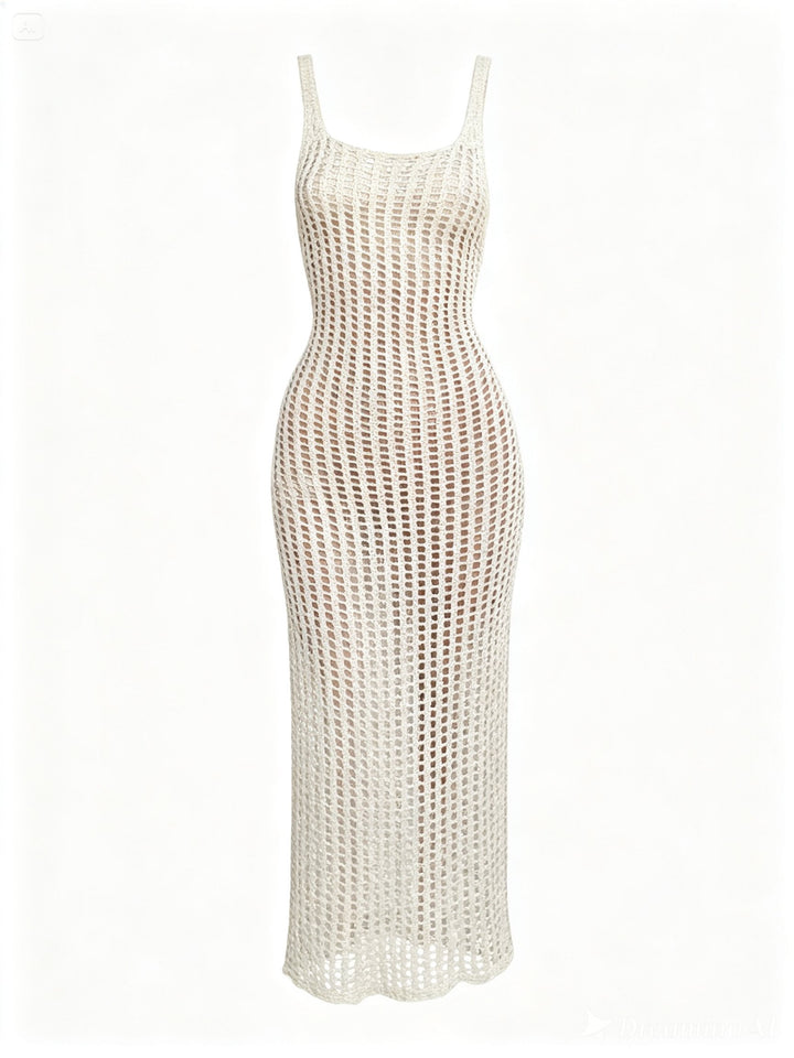 Emily & Isabella Brooks | Knitted Slit Back Dress