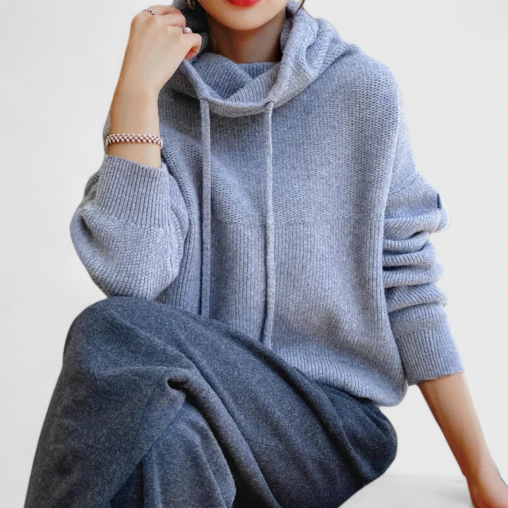 Emily & Isabella Brooks | Cozy Knit Hoodie
