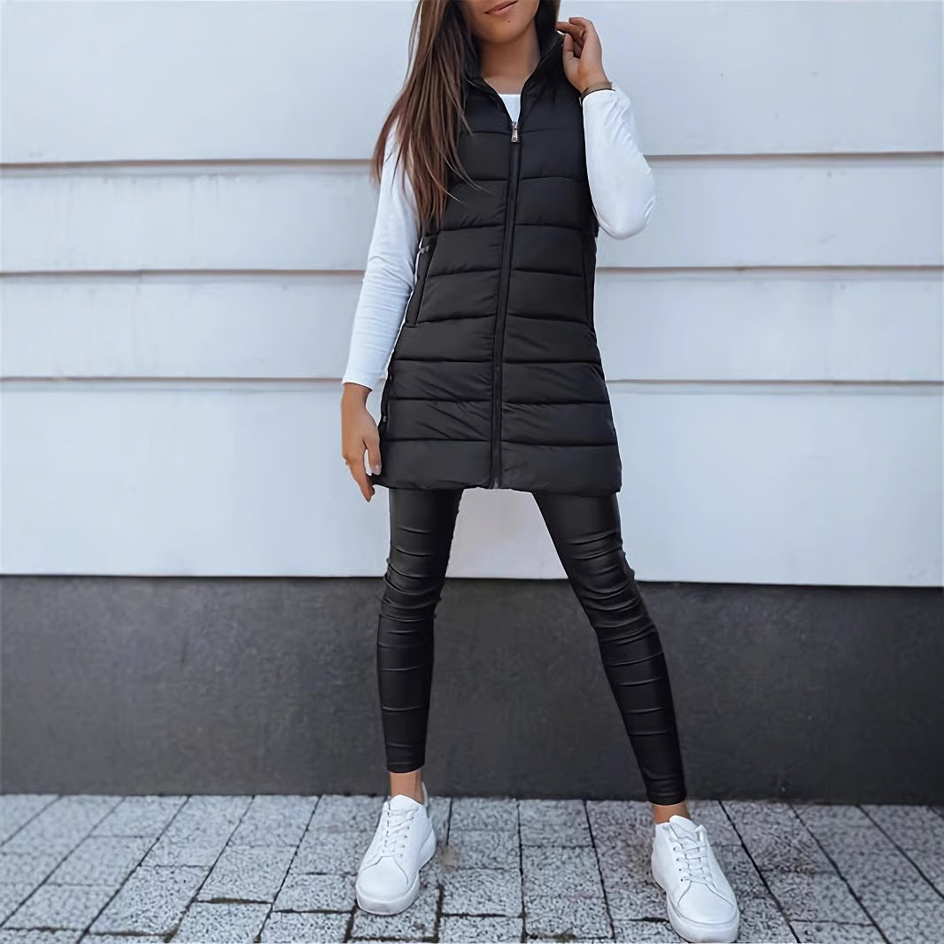 Emily & Isabella Brooks | Women's Long Sleeveless Jacket