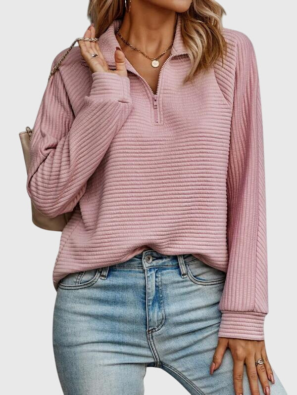 Emily & Isabella Brooks | Elegant Sweater with Zipper