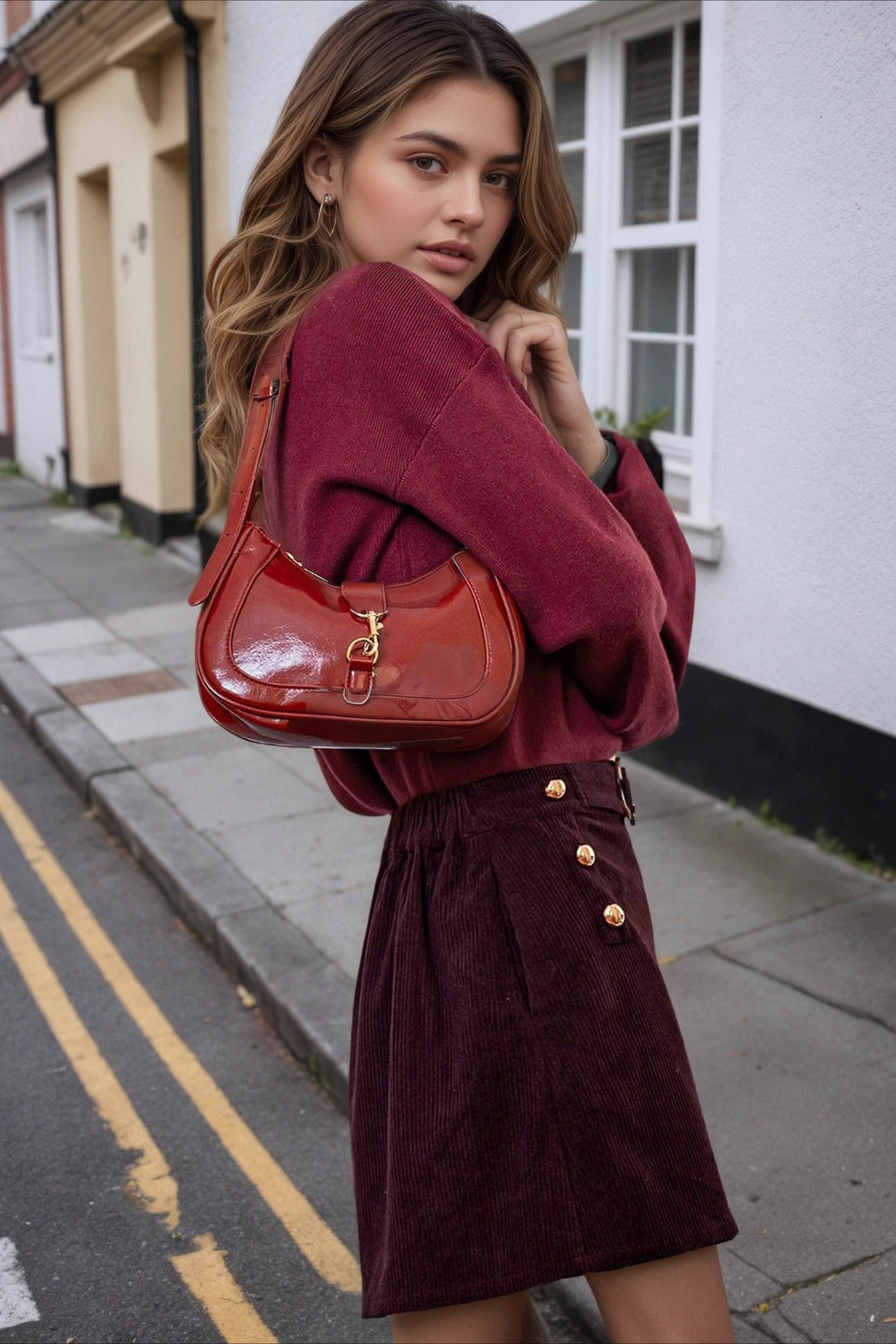 Emily & Isabella Brooks | Corduroy A-Line Skirt
