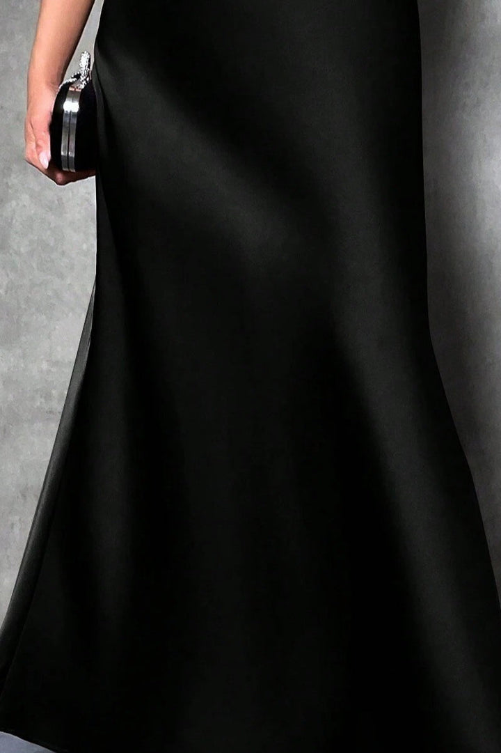 Emily & Isabella Brooks | High Waist Satin Maxi Skirt