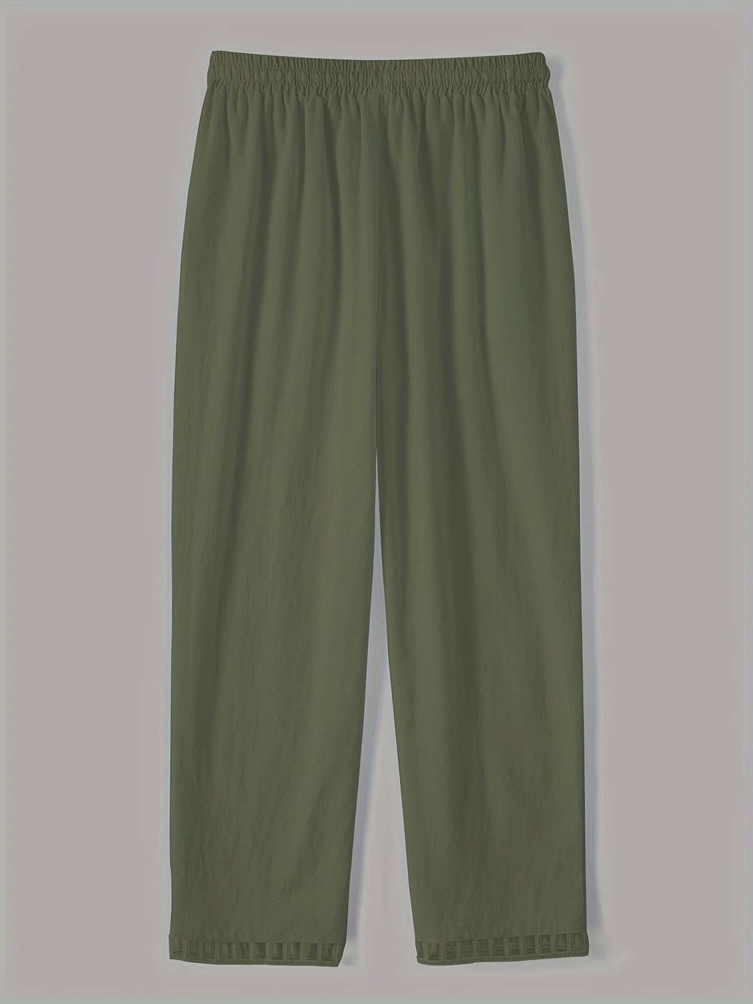 Emily & Isabella Brooks | Relaxed Contrast Trim Cropped Pants