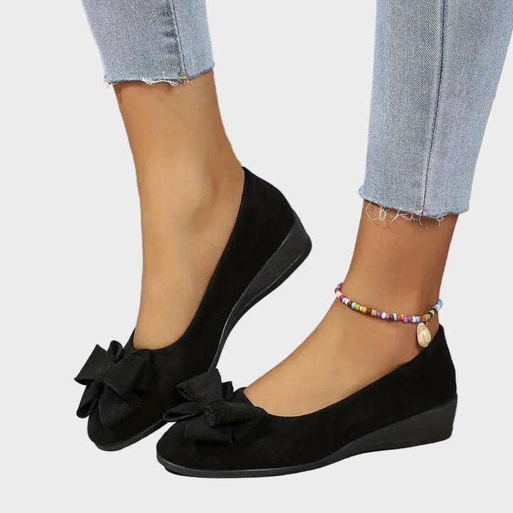 Emily & Isabella Brooks | Breathable Non-Slip Loafers in Bow Tie Design