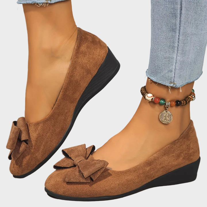 Emily & Isabella Brooks | Breathable Non-Slip Loafers in Bow Tie Design