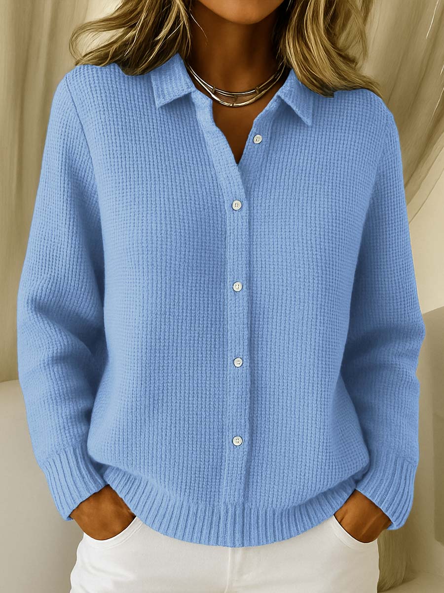 Emily & Isabella Brooks | Textured Knit Button Cardigan
