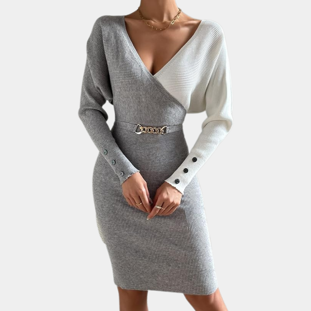 Emily & Isabella Brooks | Knitted Dress for Winter