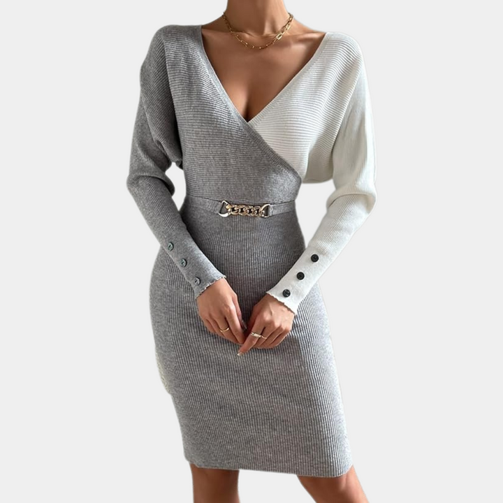 Emily & Isabella Brooks | Knitted Dress for Winter