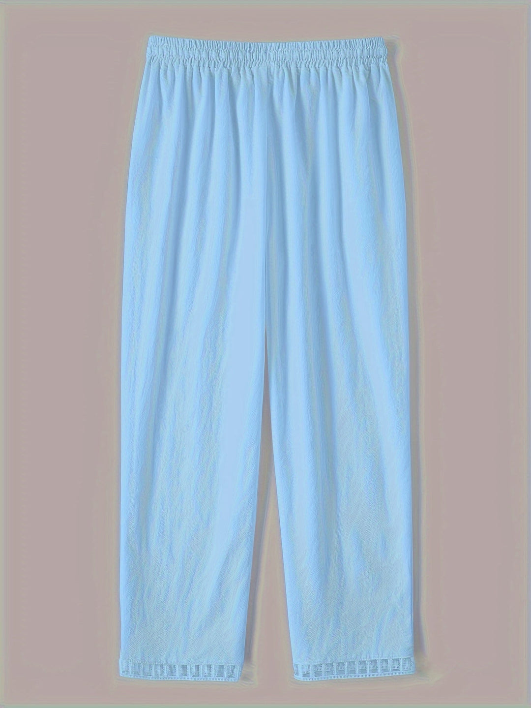 Emily & Isabella Brooks | Relaxed Contrast Trim Cropped Pants