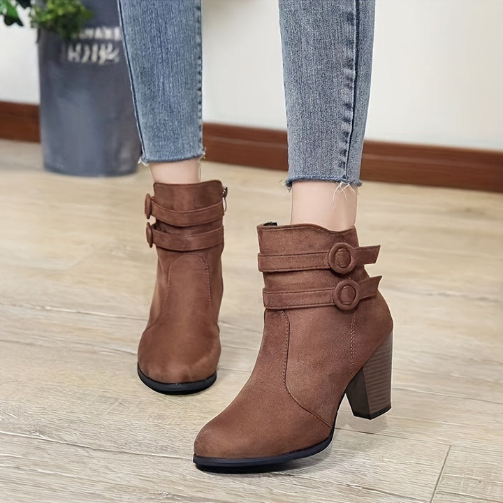 Emily & Isabella Brooks | Block Heel Ankle Boots