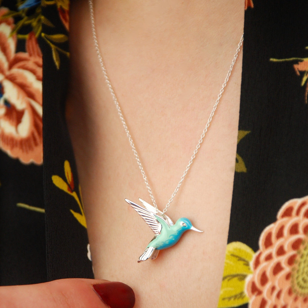 Emily & Isabella Brooks | Sterling Silver Enamel Necklace