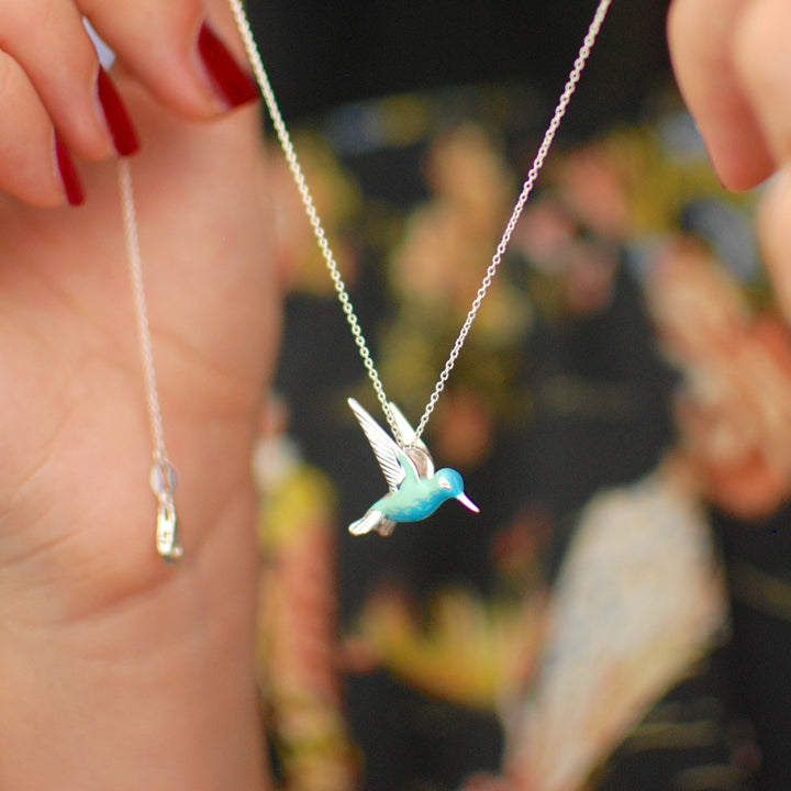 Emily & Isabella Brooks | Sterling Silver Enamel Necklace