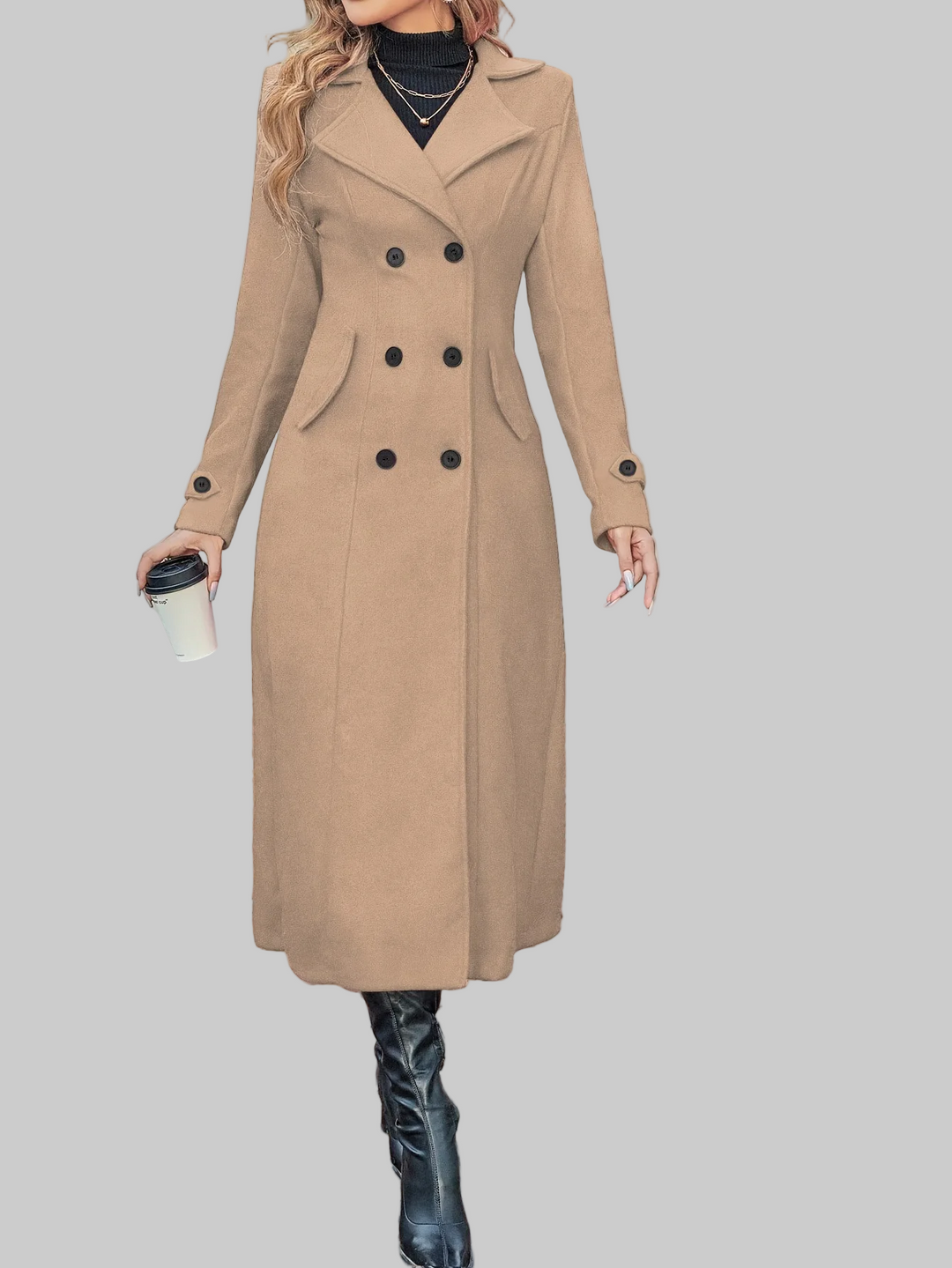Emily & Isabella Brooks | Double-Breasted Wool Coat