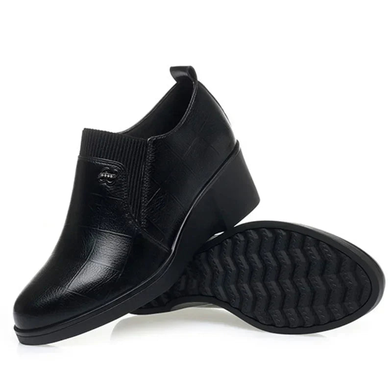 Emily & Isabella Brooks | Leather Wedge Shoes