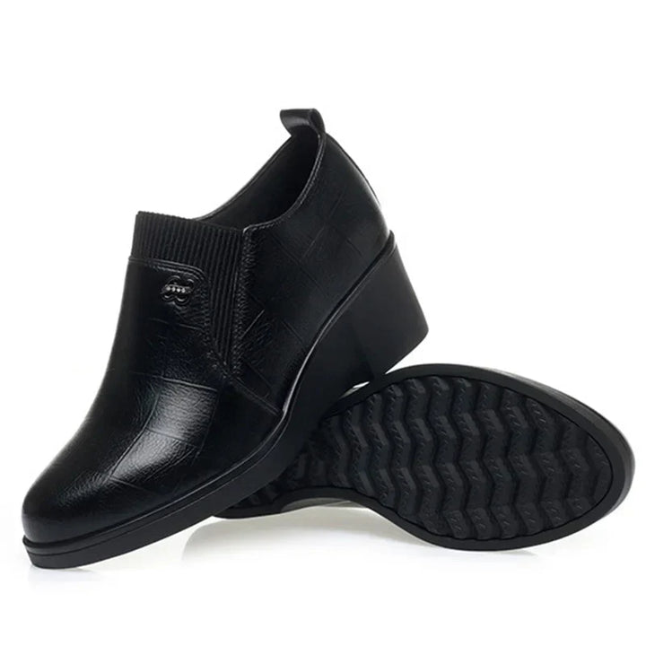 Emily & Isabella Brooks | Leather Wedge Shoes