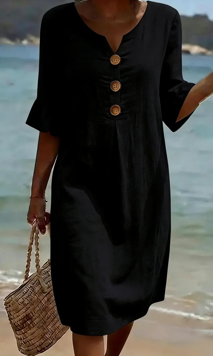 Emily & Isabella Brooks | Textured Long Sleeve Dress